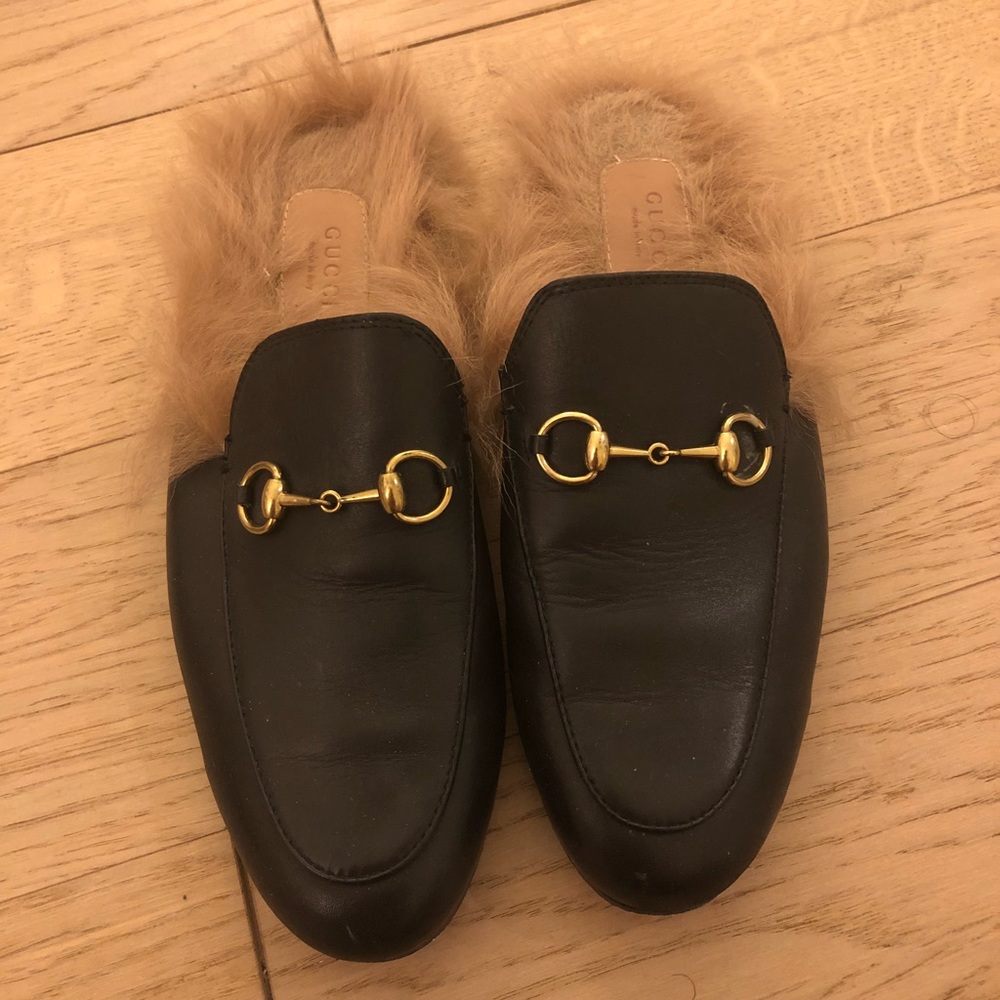 Gucci Princeton slippers/mules with fur size 40